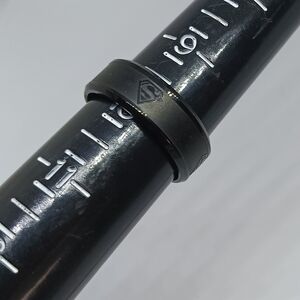 Superman Black Stainless Steel Men's Ring